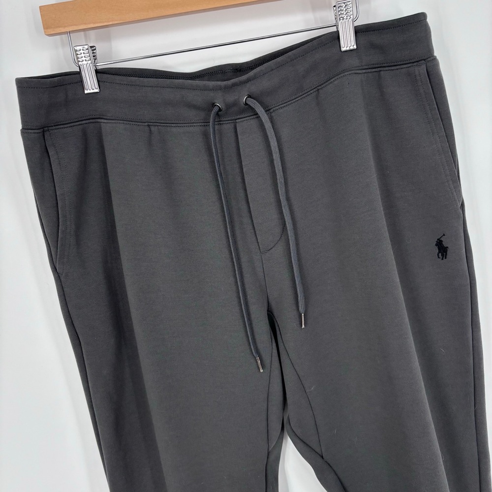 Polo Ralph Lauren Double-Knit Jogger Pants Mens XL Charcoal Grey Pony Sweatpants